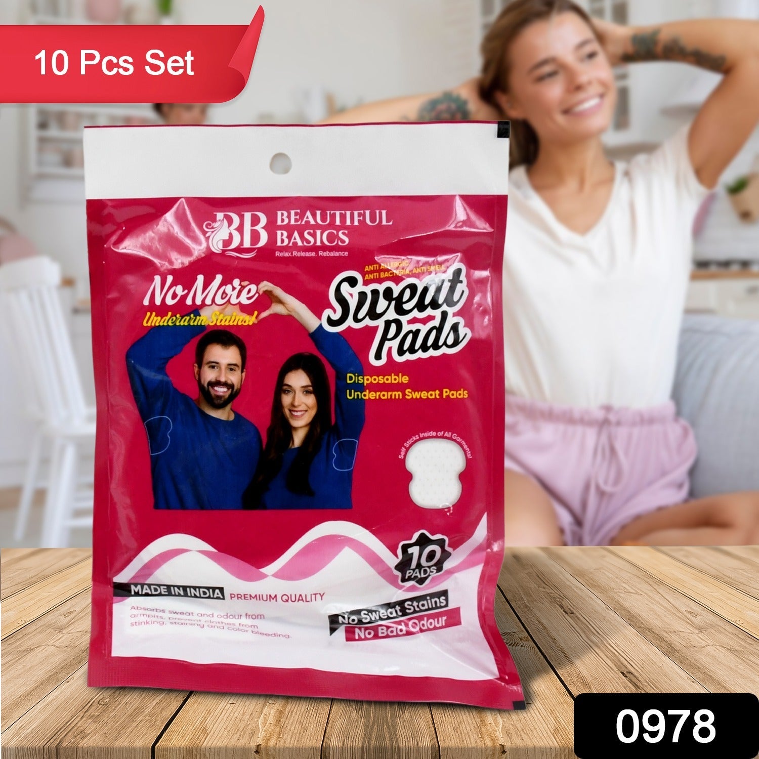 Underarms Sweat Pads Disposable Highly Absorbent Pads Cotton Anti-Allergic Anti Bacteria Anti Smell Underarm Perspiration Pad For Men And Women (Pack of 10) Underarms Sweat Pads Disposable Highly Absorbent Pads Cotton Anti-Allergic Anti Bacteria Anti Smell Underarm Perspiration Pad For Men And Women (Pack of 10)